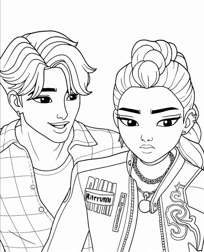 Carte de Colorat K-POP – Distracție și Creativitate pentru Fanii K-Pop!