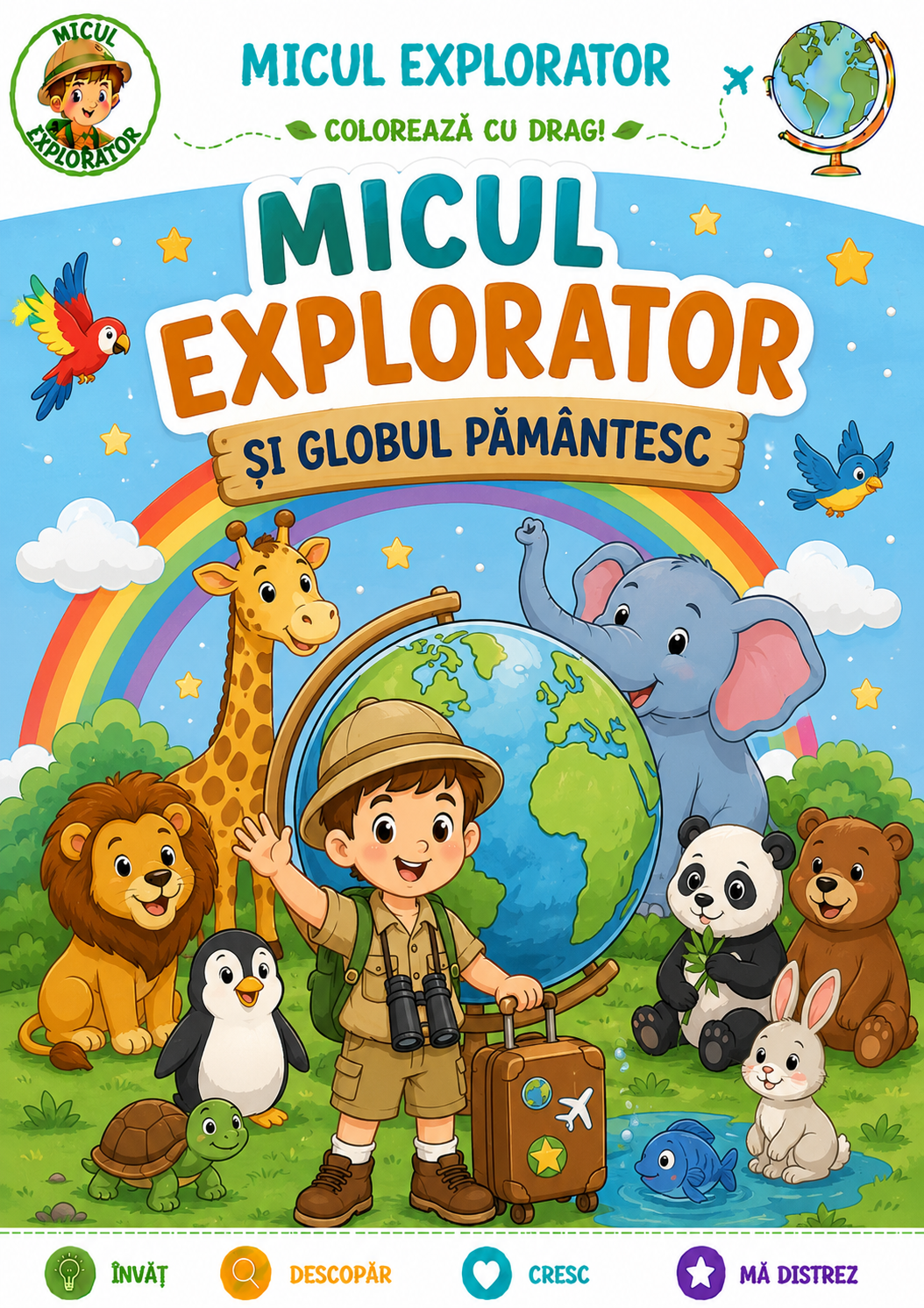 🌍 Micul Explorator și Globul Pământesc