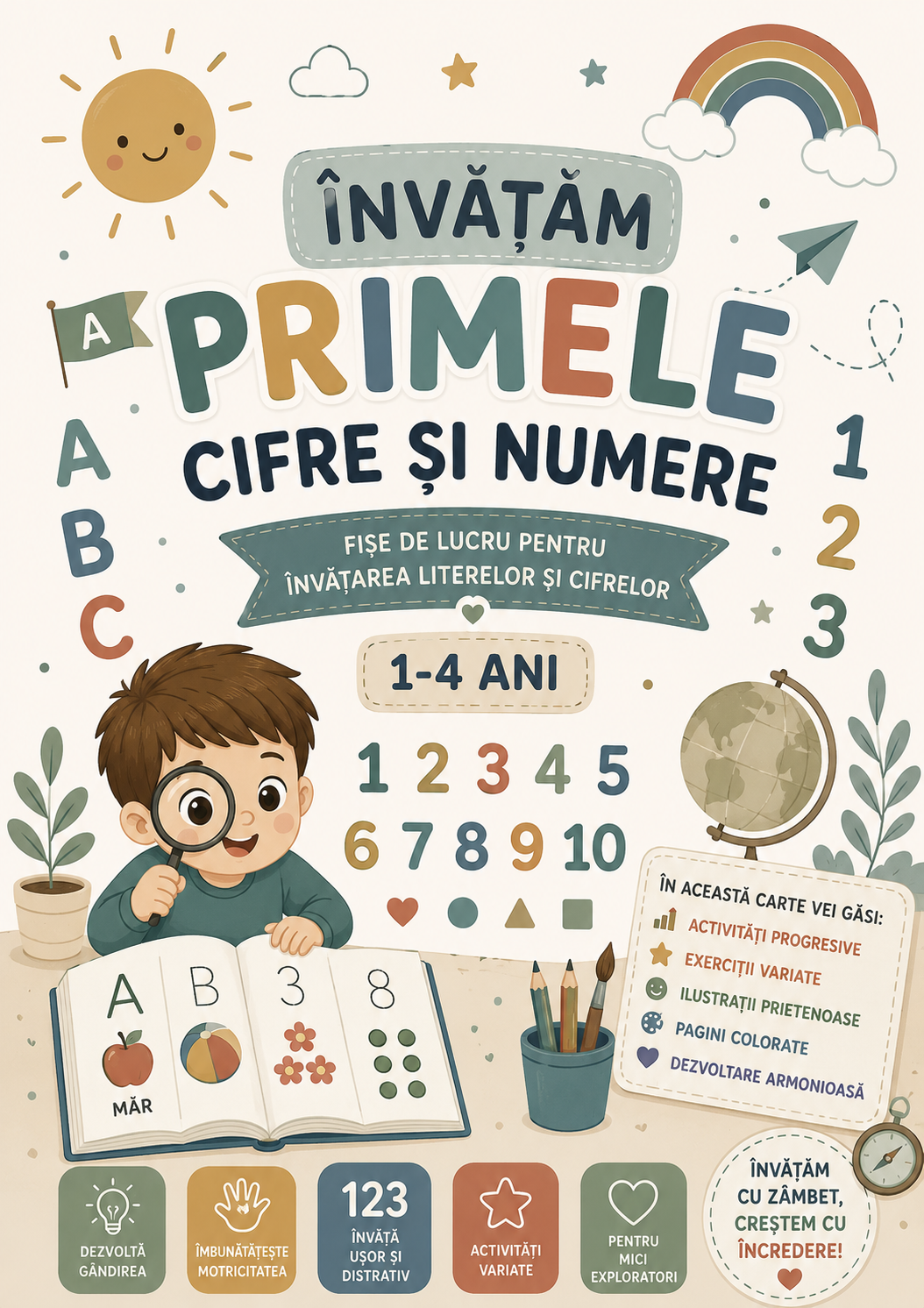 Micul explorator invata literele si numerele